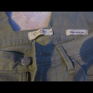 Jessica Simpson Green Skinny Crop Jeans